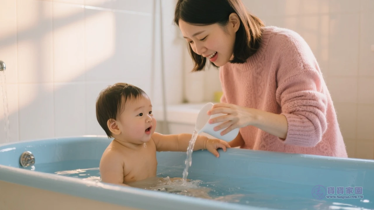 嬰兒洗澡示範