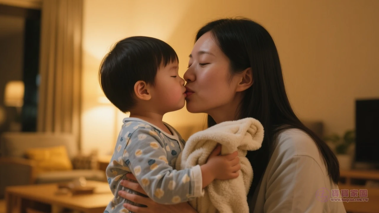 媽咪微笑安撫寶寶入睡
