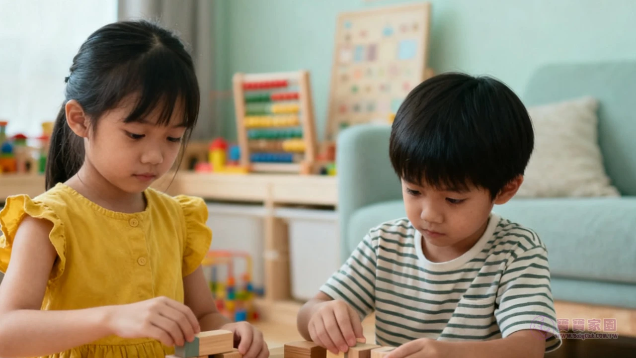 兩個孩童室內遊戲