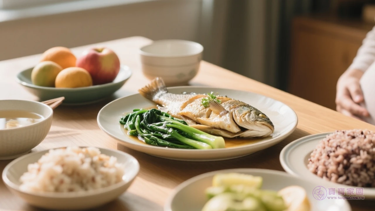 孕婦營養補充示意