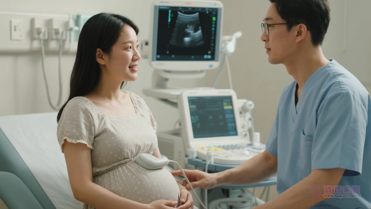 孕期檢查示意圖