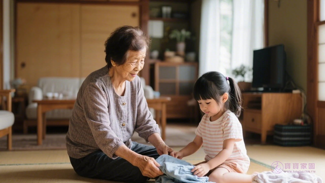 親子摺衣服教學圖