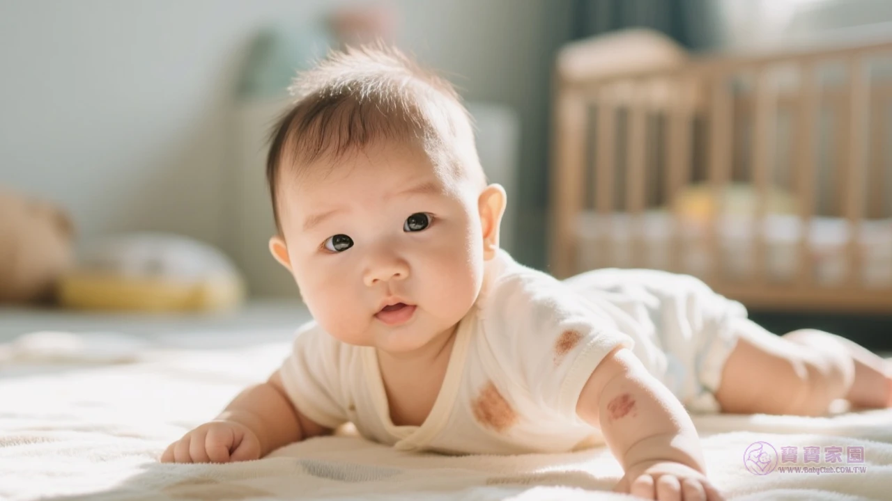 四個月寶寶胎毛脫落過程