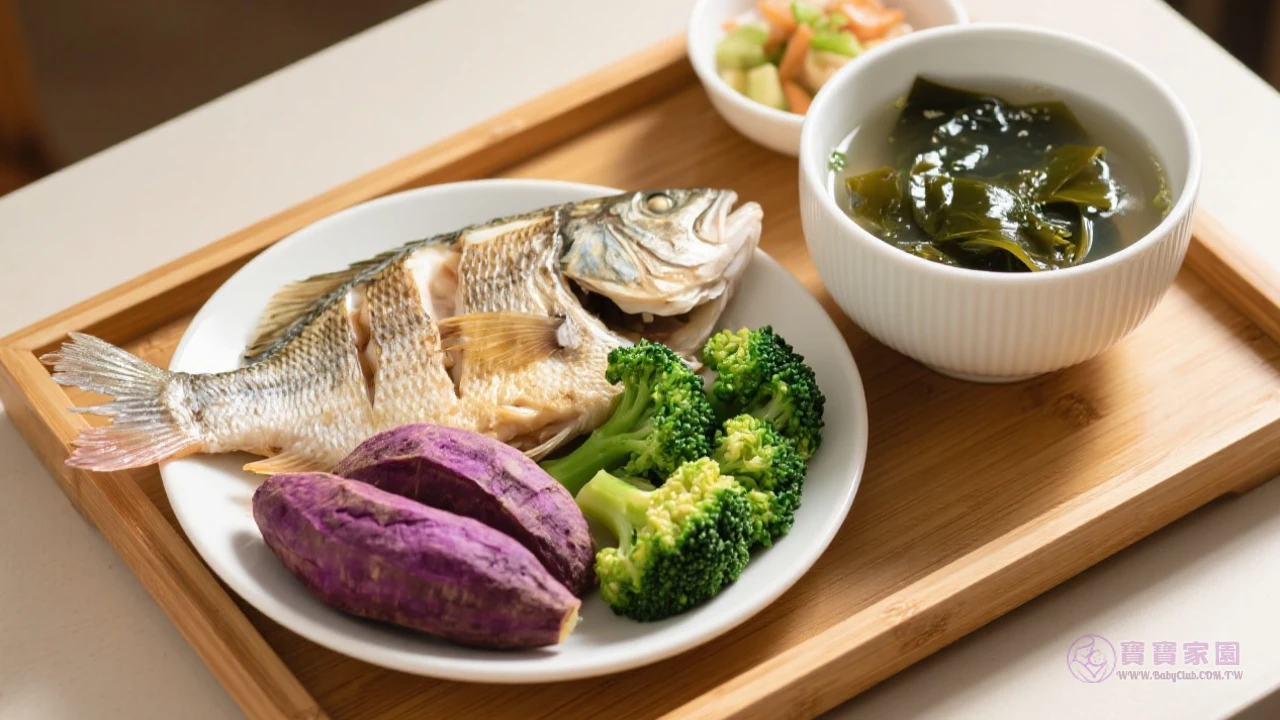 產後健康飲食擺盤