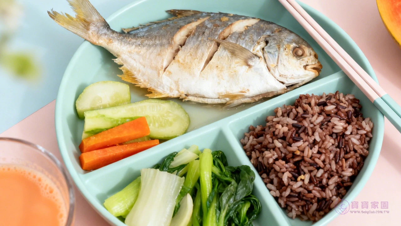孕期營養餐示意圖