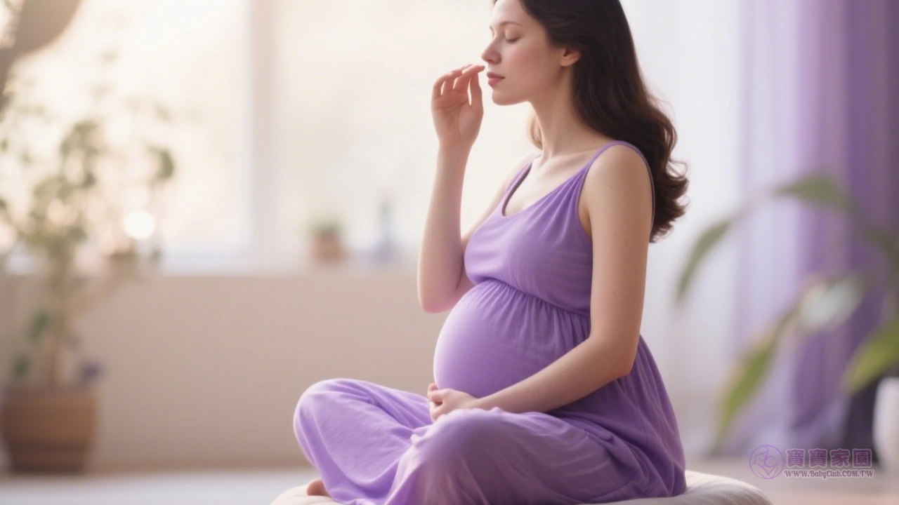 孕婦呼吸練習示意
