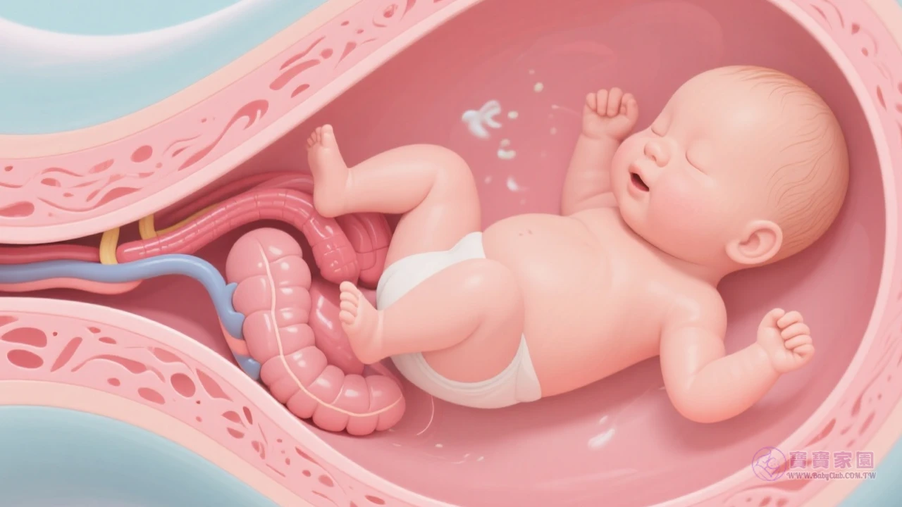 寶寶通過產道特寫