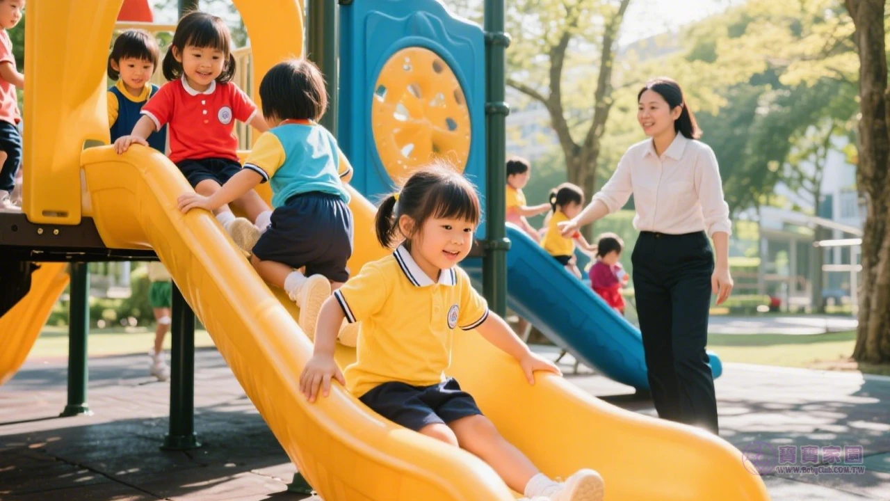 幼稚園小朋友輪流玩玩具