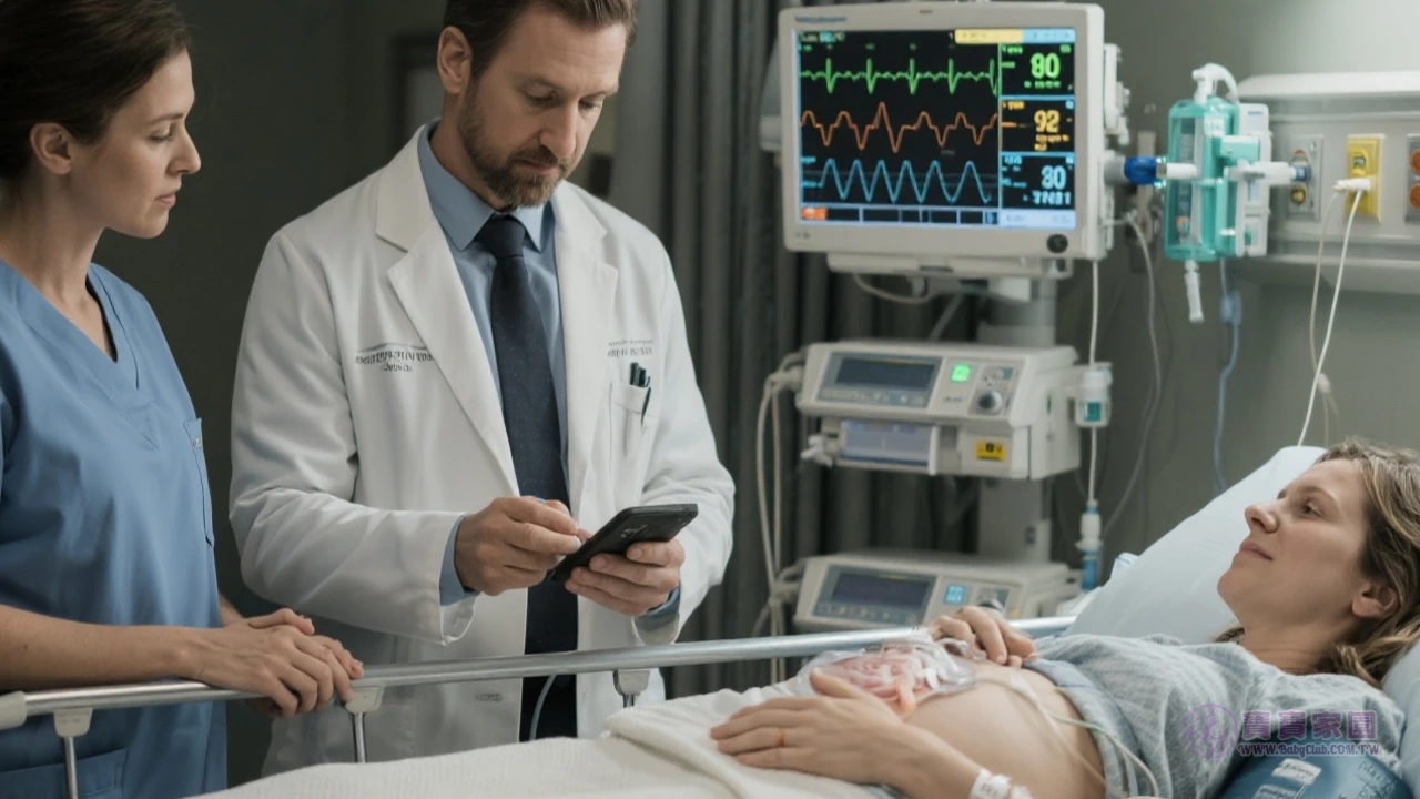 產房胎心監測示意