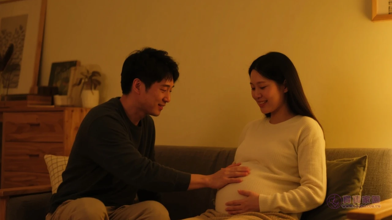 夜晚溫馨胎教場景