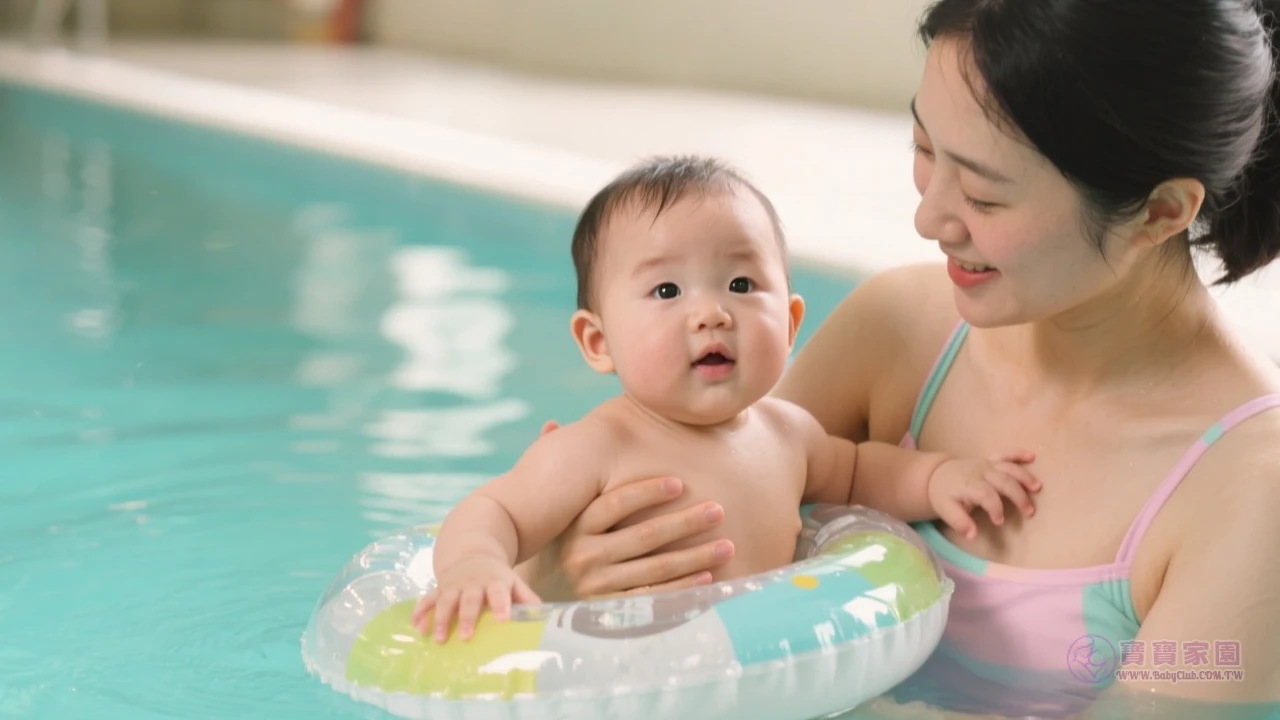 嬰兒泳池親子互動
