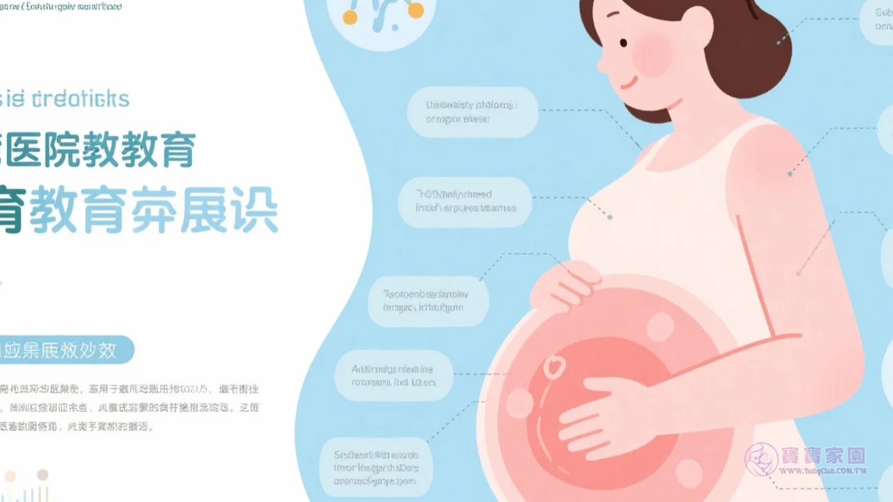 懷孕荷爾蒙示意圖